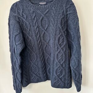 Lands' End Men's Crewneck Sweater - Navy